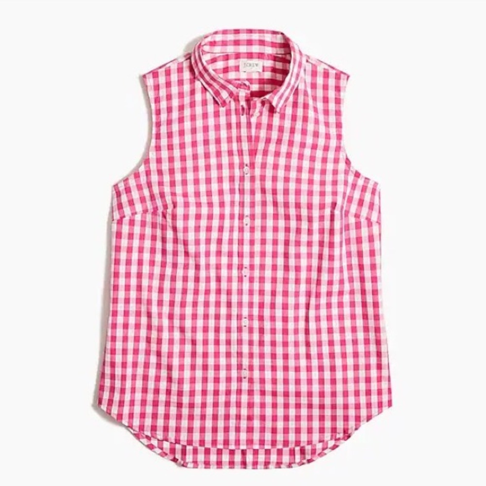 J.Crew sleeveless cotton poplin shirt